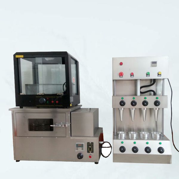 

304 stainless steel pizza cone machine stainless steel pizza cone oven with pizza display cabinet