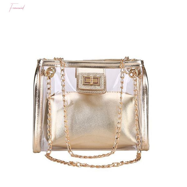 

мода женщины transparent сумки одного плеча мешок crossbody многоцелевой сумка малый мини коммуникатор лазерная сумка