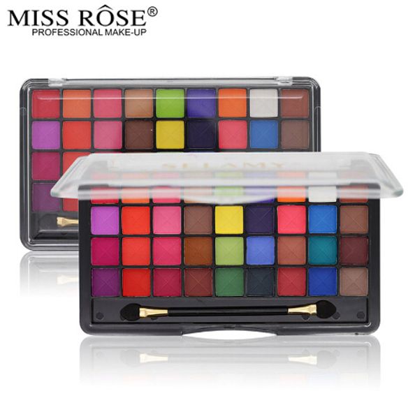 

miss rose 36 color eyeshadow palette make up palette bright matte shimmer colorful makeup eye shadow set cosmetic with brush