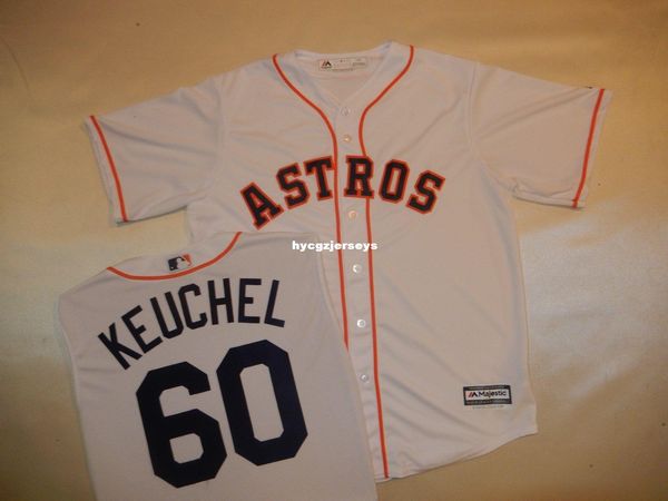 

baseball mens ha #60 keuchel shirt jersey white new mens stitched jerseys big and tall size xs-6xl for sale, Black;blue