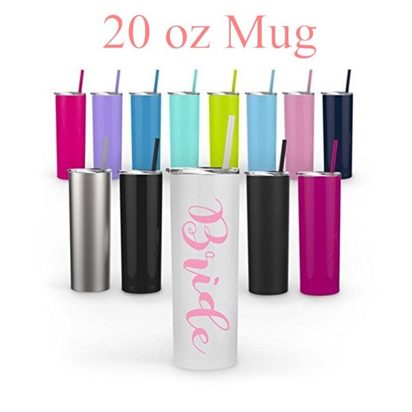 

304 stainless steel coffee cup 20oz stainless steel tumbler coffee mugs water bottle travel car cup with straws