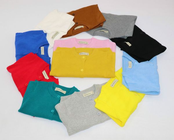 

xwzie summer pure cotton boys' and girls' all-match solid color coat open breast children's autumn coat sweater air condition, Blue