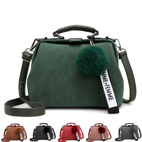 

горячих vintage матовой кожи женщин шарик сумка высокого качество сумка женского tote волос crossbody сумка мода женщины сумка