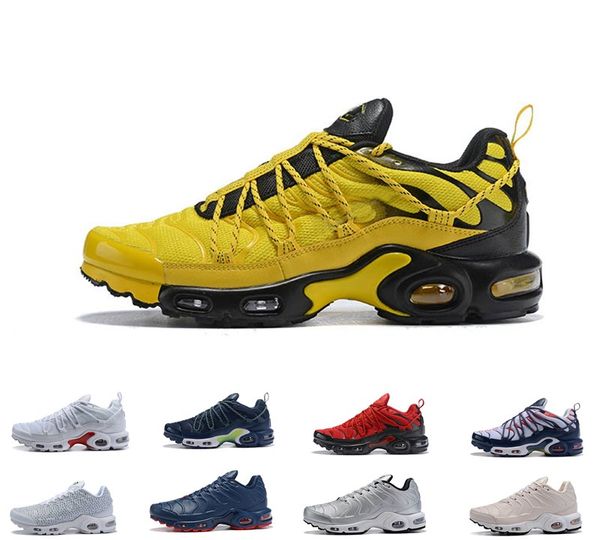 

2019 champagnepapi mercurial plus tn ultra se black white orange running shoes plus tn shoe women mens trainers sports sneakers 36-46