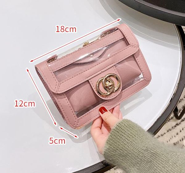 

designer luxury 2020 summer new mother-child package transparent bag korean chain jelly bag handbag handbag shoulder bag drop shipping