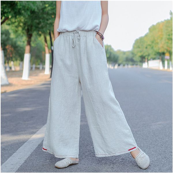 

embroidered straight pants women elastic waist harajuku streetwear loose casual casual female trousers wide leg pants, Black;white