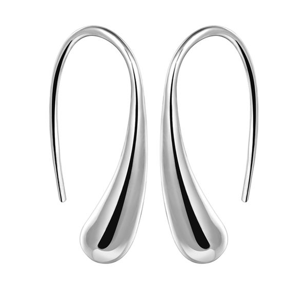 

sale plated sterling silverdrop ear hook earrings djse04 size 2.7cm*0.6cm;high quatity women's 925 silver plate ear cuff jewelry earrin