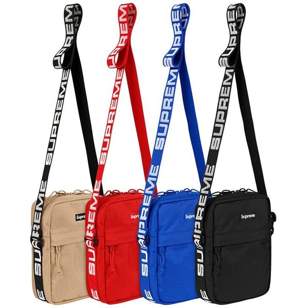 

tide brand supplier fashion 18ss 44th shoulder bag street hip hop style canvas messenger bag storage waist bag