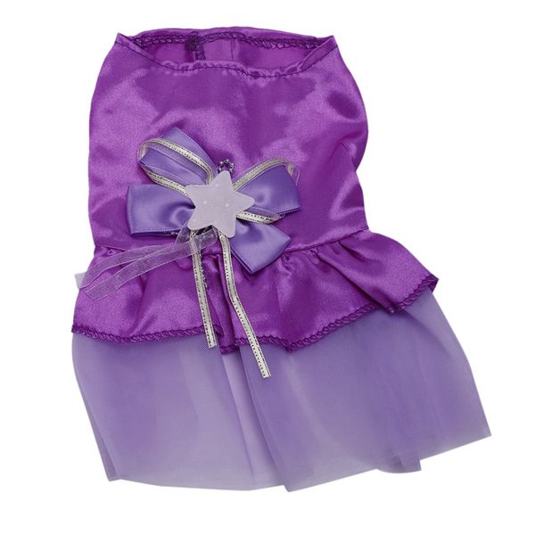 

dog cat bow tutu dress lace skirt pet dog costume clothes (purple, xs, Red;yellow