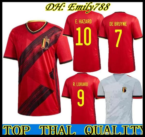 

2020 2021 belgium hazard lukaku mertens soccer jersey home 20 21 vermaelen de bruyne nainggolan national team away man football shirt, Black;yellow