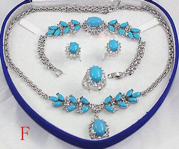 Por ejemplo /_ HK-Boda Cristal Gargantilla Collar Pendiente Pulsera Anillo Joyería Set