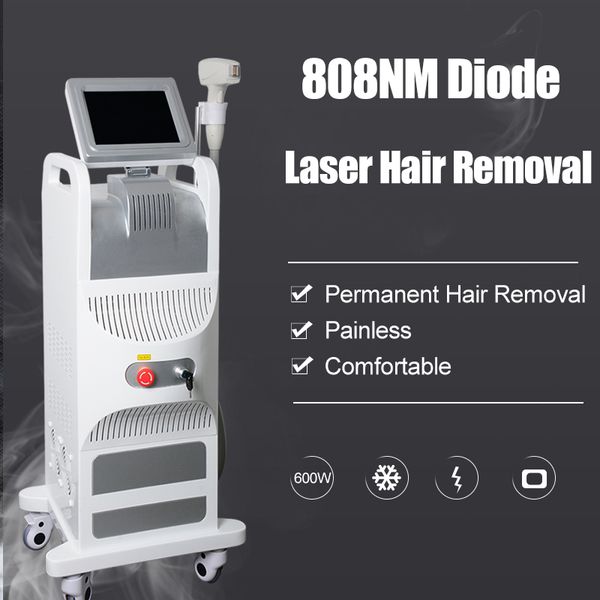 

2020 808nm diode skin rejuvenation laser treatment lazer hair removal professional 808 nm diode machine ice laser machine, Black