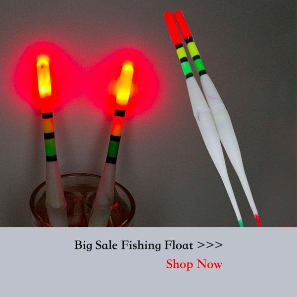 

wholesale- good sealed plastic fishing float bobber with led light floating vertical buoy seawater freshwater night luminous float