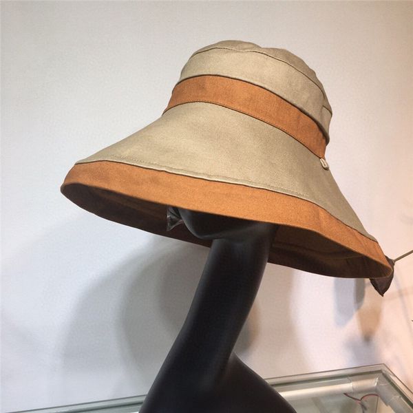 

double-sided designer hats caps women anti-uv luxury wide brim hats sunshade woven hat avant-garde fashion beach hat advanced custom series, Blue;gray