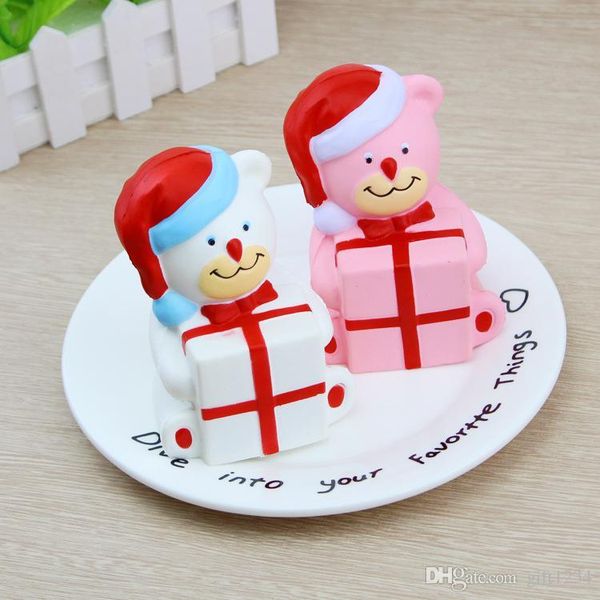 

bravo h h cute squishy christmas bear box 11cm kawaii jumbo soft sh rising toys simitation rare squishies kids fun toy gift t249