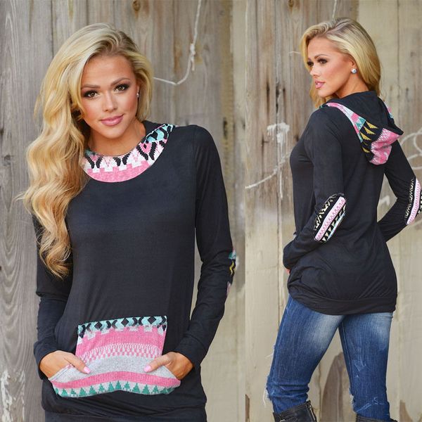 

женская женская толстовка с длинным рукавом куртка пальто топы с капюшоном размер 10 12 14 16, Black