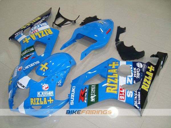 

4 gifts injection mold new abs motorcycle full fairings kits fit for suzuki gsx-r1000 k3 2003 2004 03 04 gsxr1000 bodywork set blue