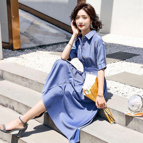 

temperament goddess dress women 2020 summer new korean theme costume ethnic clothing fashion lace up waist show thin long skirt, Red