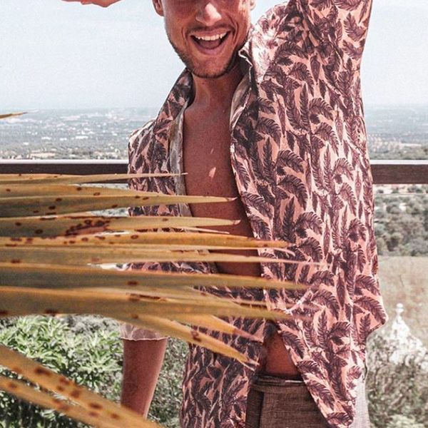 

mens hawaiian shirt autumn winter button ethnic style graffiti hawaiian print slim long sleeve shirt blouse blouse oversized top, White;black