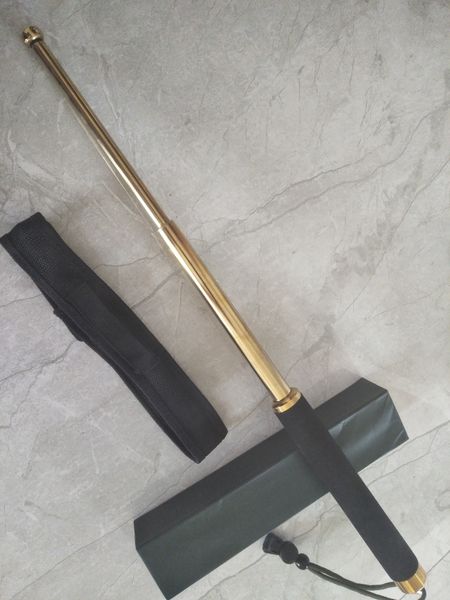 

new outdoor self-defend vehicle mounted camping tacticamountaineering alloy steel three sections make a shrink rejection stick hike