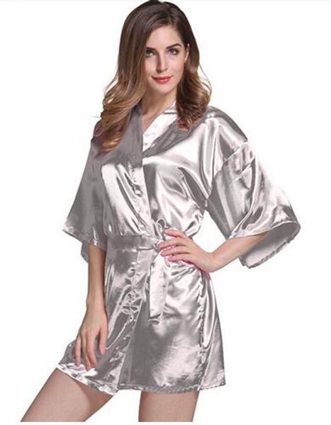 

rb029 2016 new arrival short style woman silk kimono robes ,wedding party bridesmaid robe, Black;red