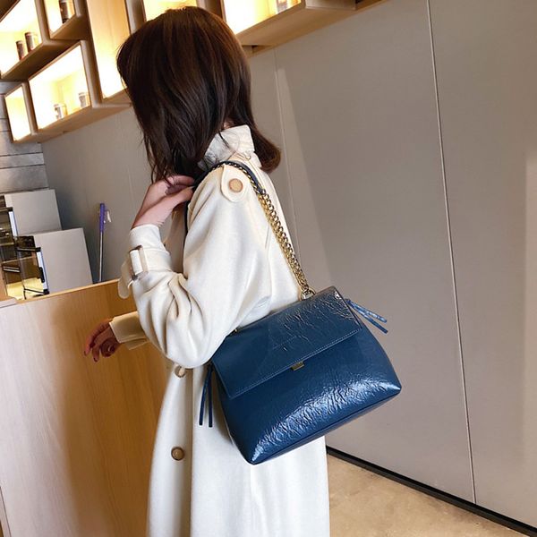 

цепочка сумки искусственная кожа роскошные женские сумки 2020 новый дизайнер высокое качество дамы причинно-следственные crossbody messenger