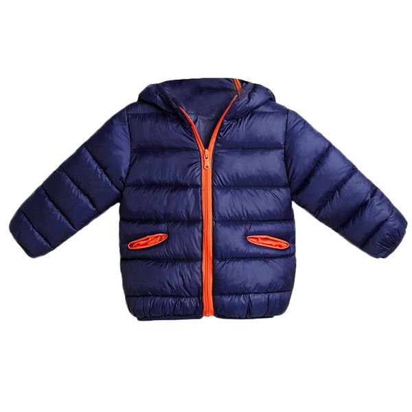 

telotuny children's autumn and winter cotton warm plus velvet cartoon cotton down jacket kids baby girl boy hooded coat z1127, Blue;gray