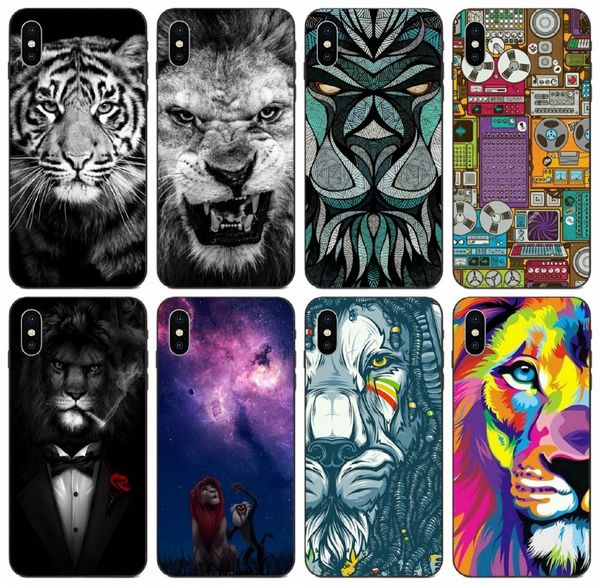 

[tongtrade] lion tiger animal case for iphone 11 pro max x xr xs 8 7 6s 5 plus galaxy note 10 plus 10 pro huawei gt3 gx8 sony xperia m4 case