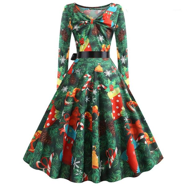 

панельные женские платья расширения дизайнер женской одежды 3d цифровой печати женщины повседневные платья мода рождественский принт, Black;gray