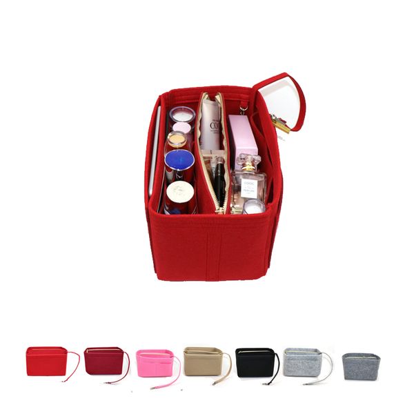 

felt liner bag felt cosmetic bag storage with zipper