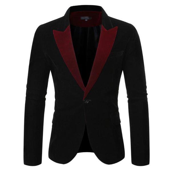 

jaycosin male suit blazer male men's fashion casual business wedding party outwear coat suit wedding for men classic, White;black