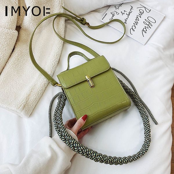 

pu leather women's designer handbags vintage crocodile pattern ladies shoulder bags vertical female crossbody bags phone purse