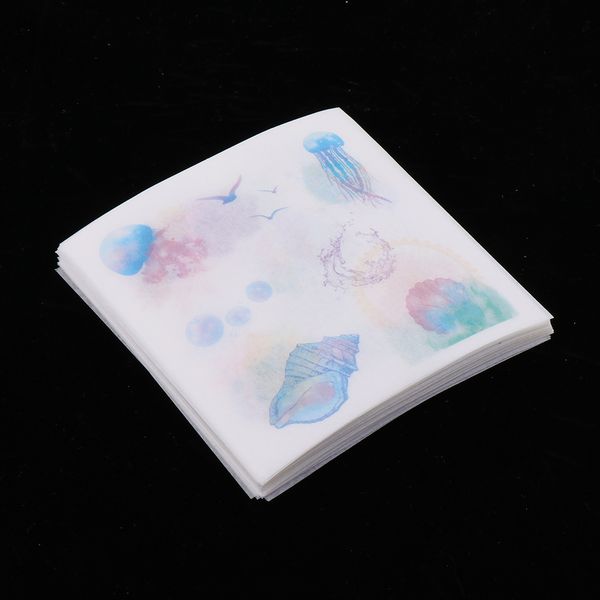 

1 box of 50pcs series stickers adhesive labels transparency decals