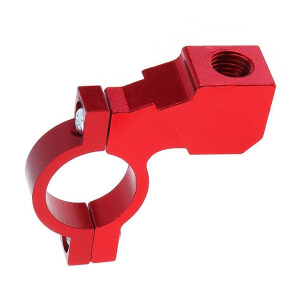 

practical mirror 10mm holder 1pc red black motorcycle mount adapter clamp on bracket yellow part tool