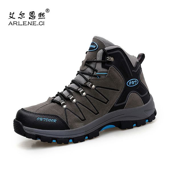 

men's hiking shoes anti-skid mountain climbing boots outdoor sport shoes men trekking waterproof zapatos senderismo hombre