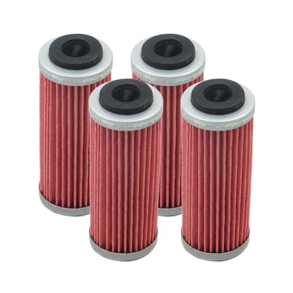 

4 pcs oil filter cleaner for smr exc xc-f xcf sxf excf exc-f xcf-w xcfw ide 250 300 350 400 450 xcw xc-w 530 six days