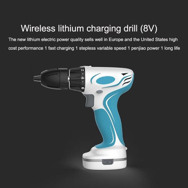 

10.8v electric screwdriver lithium battery rechargeable cordless screwdriver two speed diy electric drill power tools