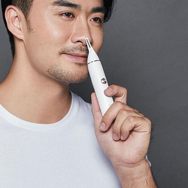 

2021 xiaomi youpin soocas nose hair trimmer eyebrow clipper sharp blade cordless nasal cleaner rotary blade system for effective trimming