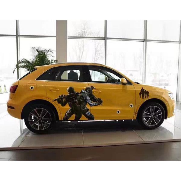 

2pcs car sniper whole decals war brother even decals bullet shell covers
