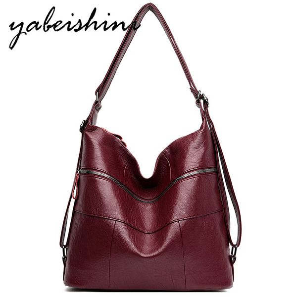 

women designer handbag bolso mujer ladys crossbody bag deformable bucket bag leather shoulder sac a main femme
