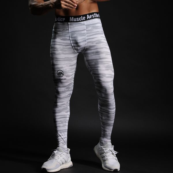 

mens compression pants leggings sports t-shirt fitness bodybuilding running tights crossfit trousers sweatpants, Black