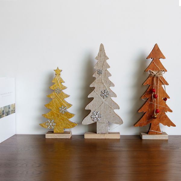 

base solid wood christmas tree handmade cardboard creative home decoration decoration bar cafe festival scene layout