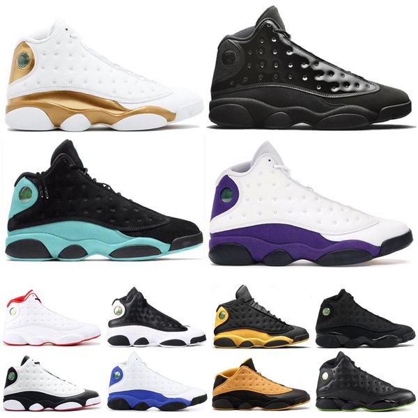 

air retro 13 13s basketball shoes for men low chutney court purple cap and gown black cat fashion sneakers trainers