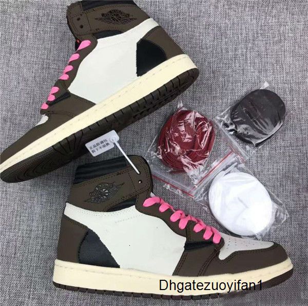 

new sale brown travis 1 high og ts sp mocha men women cactus jack dark scotts basketball shoes sport sneaker