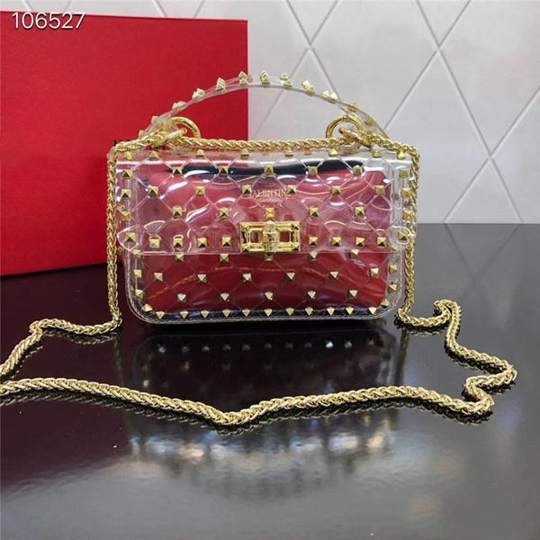 

1 1 149 2019 designer handbags valentine italian genuine leather bag rivet chain crossbody bags for women shoulder bags 1.09