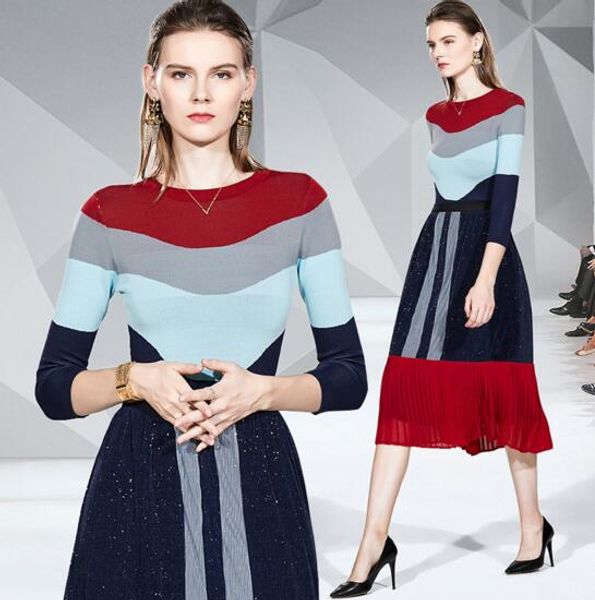 

new autumn and winter fashion western style contrasting light cooked wind skirt two-piece suit, White