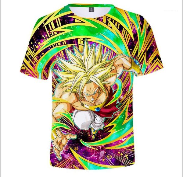 

fashion textile printing womens tshirts loose o neck designer popular dragon ball super summer 3d, White