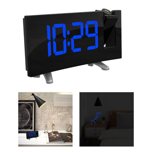 2019 Household Digital Fm Radio Alarm Clock With Projection 4 Alarm Sounds 9 Min Snooze Function Sleep Timer For Office Bedroom From Daydaylife