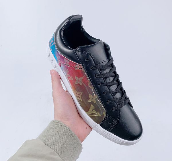 

2020 mens luxury designer shoe womens out 3m leather reflective sneaker casual zapatos de skate shoes size 36-45, Black