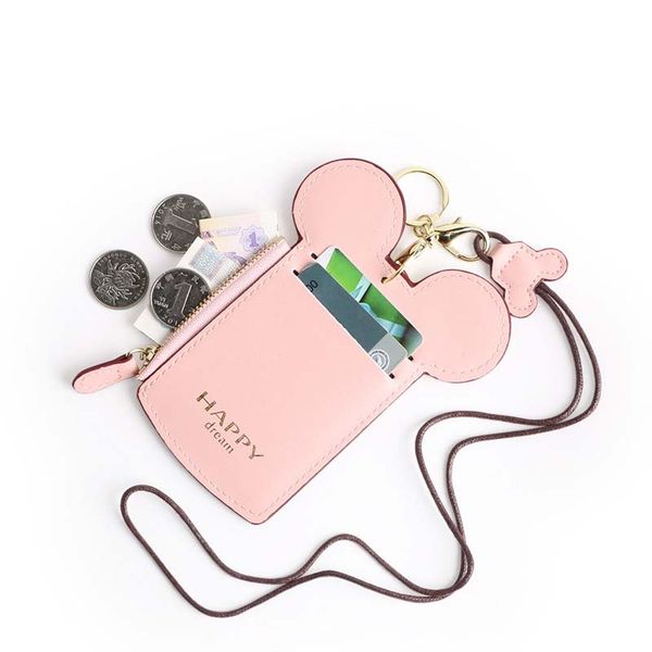 

cartoon ear letter happy dream lanyard neck strap card holder name credit card holders coin purse kids